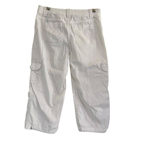 Style & Co White Cargo Capri Womens Pants Size 4P - Picture 2 of 11